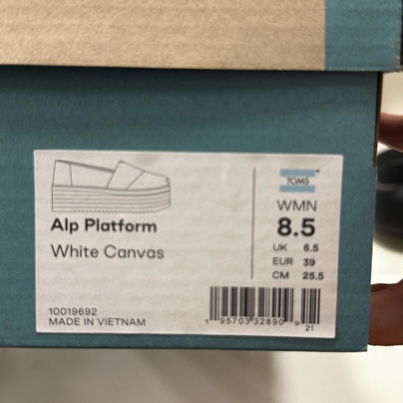 Toms Alpargata Platform Espadrille Size 8.5 💝 - Picture 8 of 8